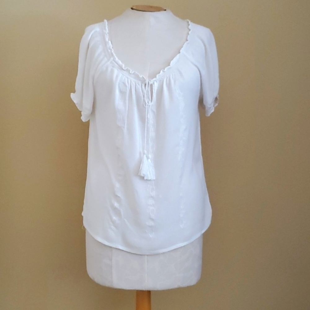 Iris Los Angeles White Bojo Top